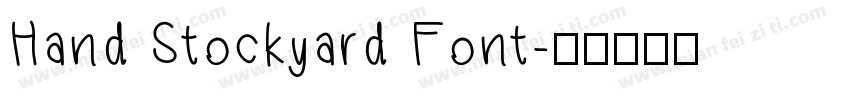 Hand Stockyard Font字体转换